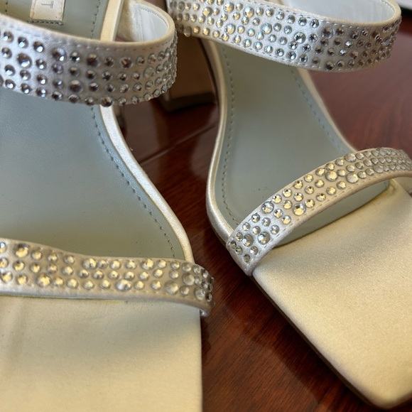 Nine West White Rhinestone Heel - Picture 2 of 8